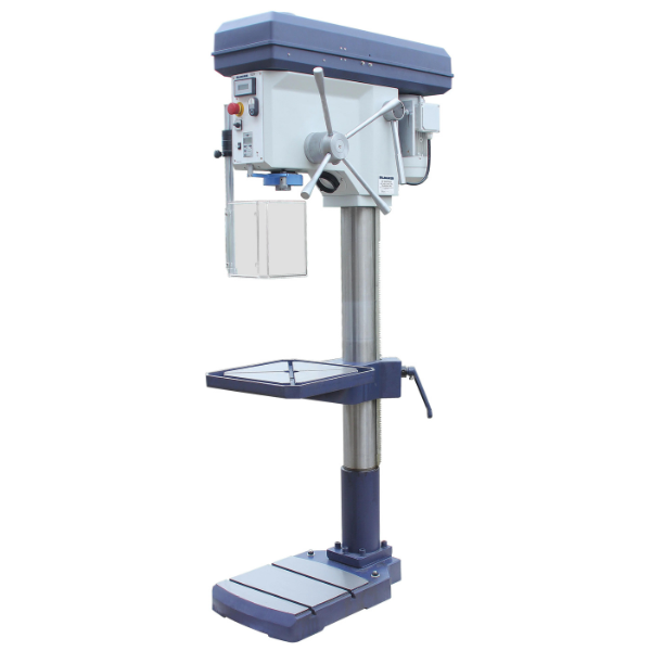 22" 9-Speed Step Pulley Drill Press Floor 230V 3PH - HEATTREATNOW