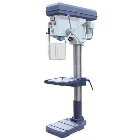 22" 9-Speed Step Pulley Drill Press Floor 230V 3PH - HEATTREATNOW