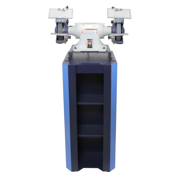10" XP Bench Grinder & Dust Collector Stand Combo - HEATTREATNOW