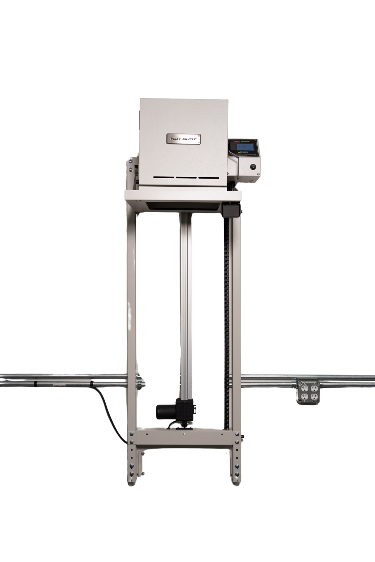 Hot Shot Oven and Kiln - VitriLift Electric Motorized Wall Mount Vitrigraph Lift - HEATTREATNOW